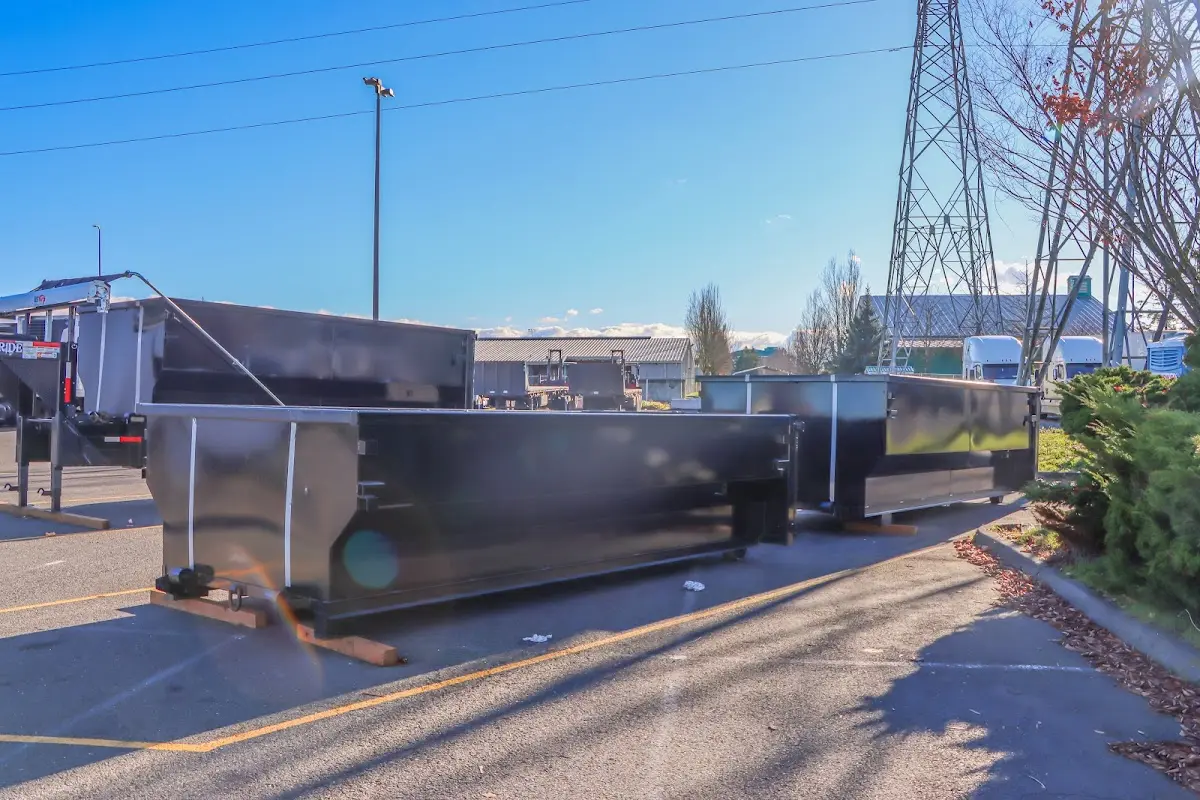 Roll-off dumpster ready for waste disposal at job site for Estate Cleanout Dumpster Rental in Hudson